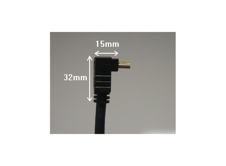 Snor HDMI 1m 1.4 Rett-Vinkel 30AWG