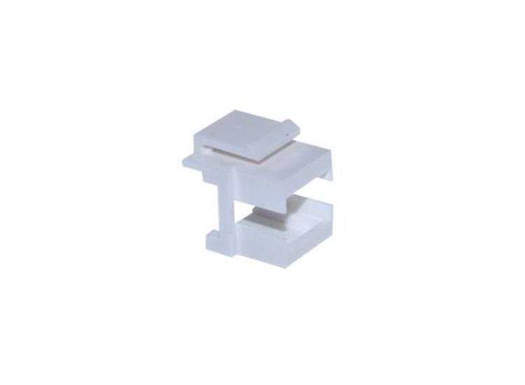 Keystone adapter tomt for fiberadaptere Hvit plast