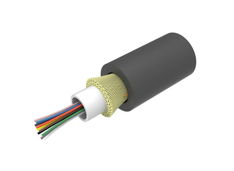 Kabel Fiber OM4x4f løs kle., m LSZH, Inne/Ute CommScope