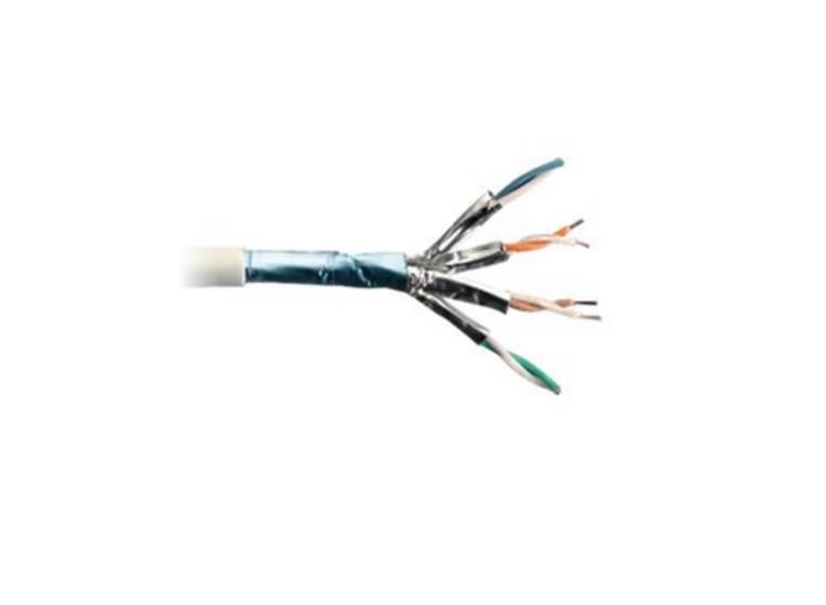 Kabel Kat6A F/FTP NET LSZH Hvit rull: 500m D.klasse (Alternativ 1001866)