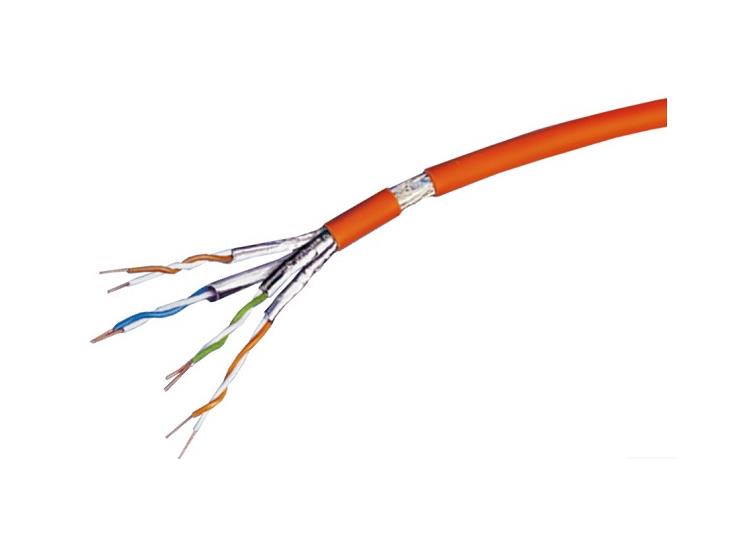 Kabel Kat7 S/FTP NET LSZH Hvit rull:1000m