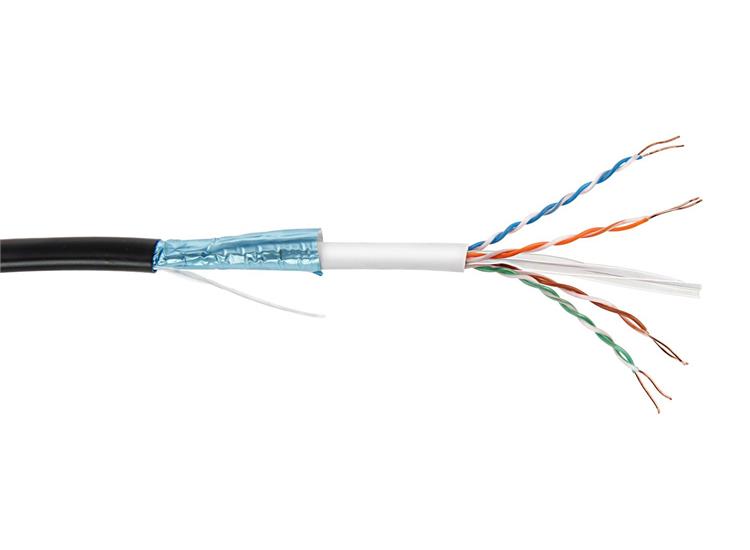 Kabel Kat6 UTP NET UTE PE sort 23 AWG 500M